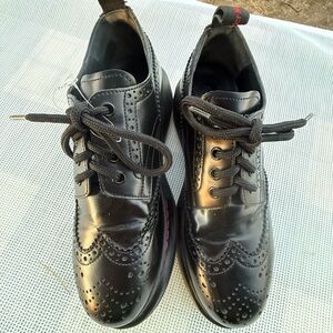 Alexander McQueen WOMENS  Black Brogue Oxfords 39D